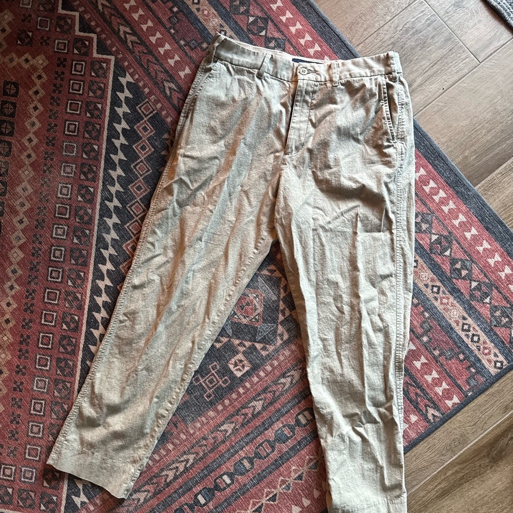 Abercrombie & Fitch cotton/linen loose fit trousers 32x32
